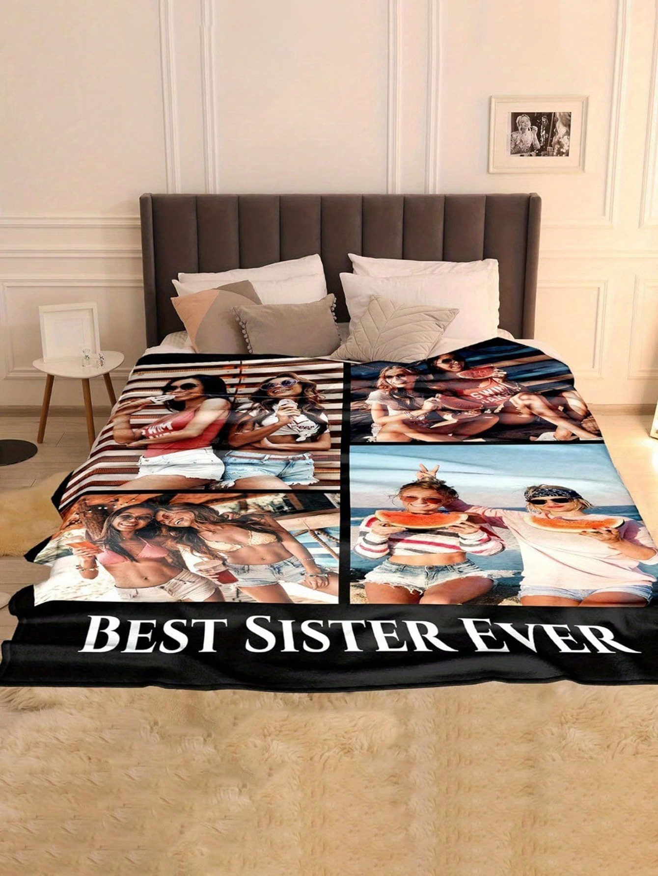 Personalized Photo Blanket Custom Photo Blanket Exclusive Customization Soft Flannel Throw Blanket